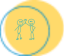 people holding hands in the air in circle