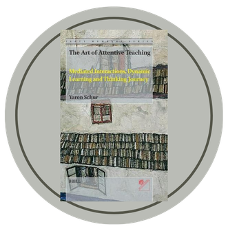 a circle with the cover of yaron shor's book