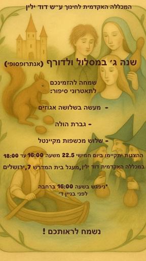 הזמנה להצגת סיום בולדורף