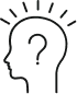 איור של מוח עם סימן שאלה