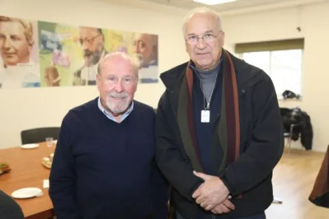 תמונה של פרופ׳ דוד הראל ופרופ' פרוסט